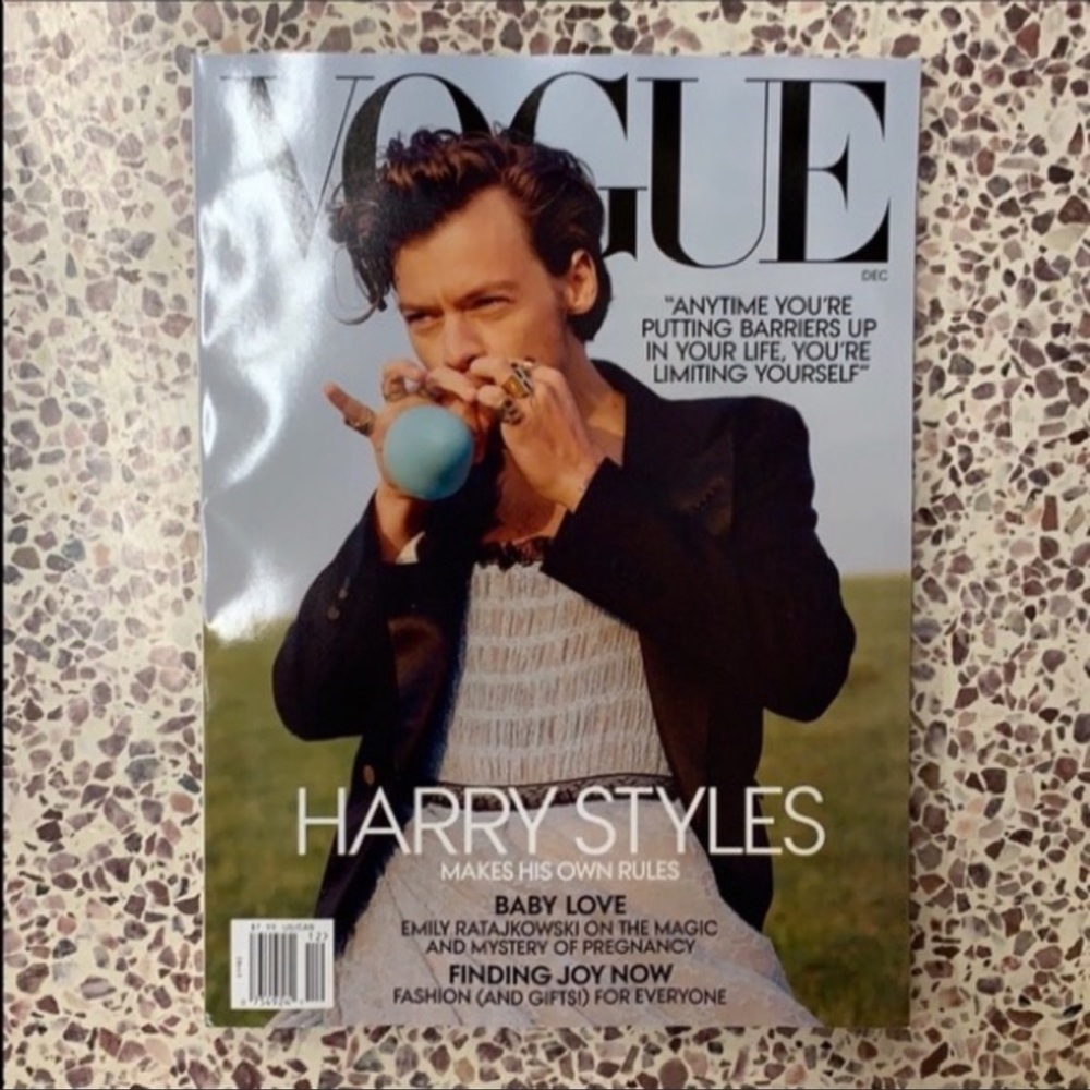 Harry styles Vogue magazine December 2020